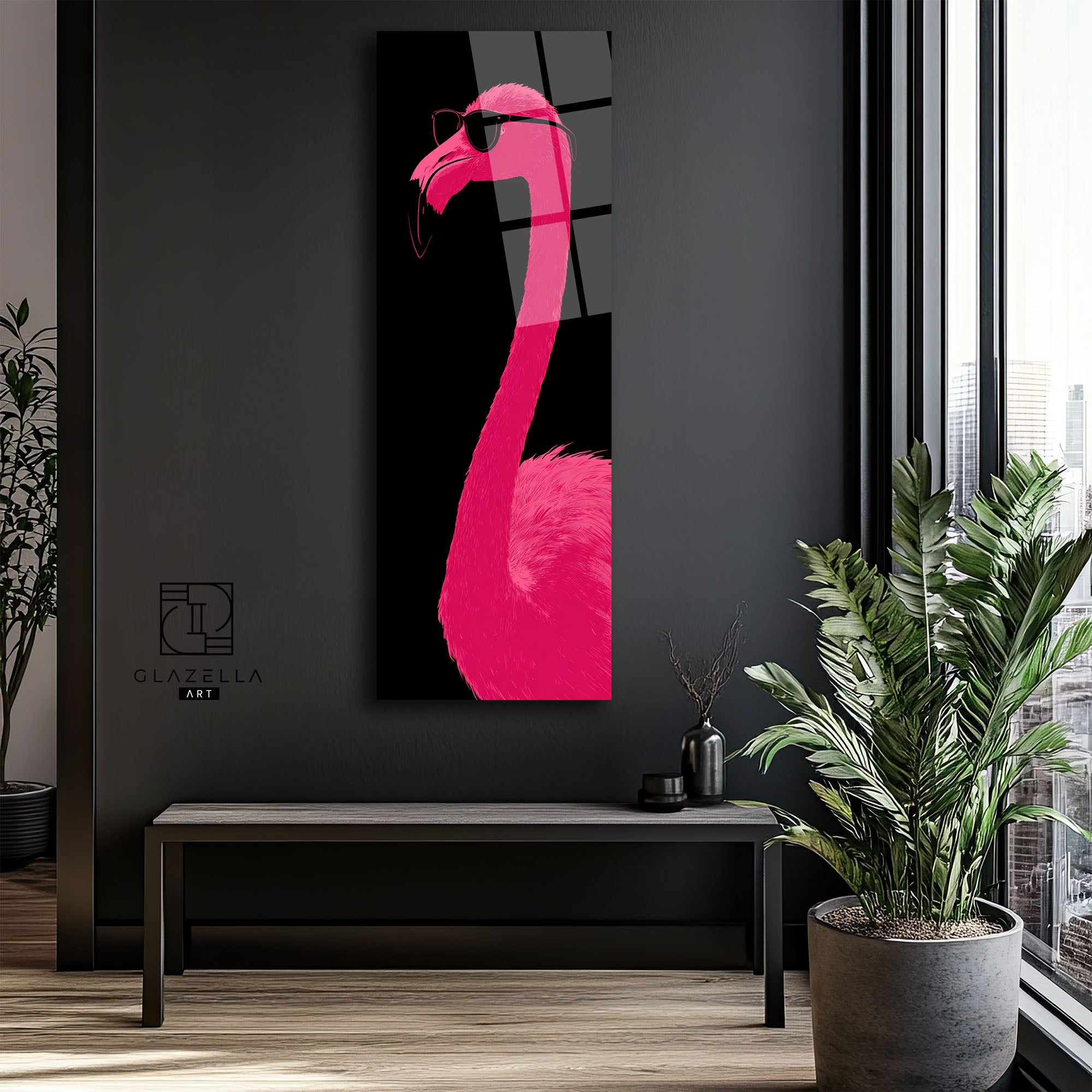 Flamingo Panoramik Cam Tablo