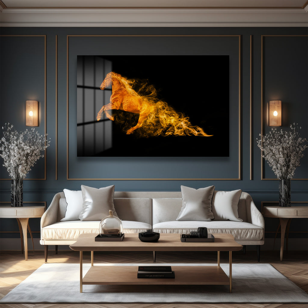 Alev Atı: Enerjinin ve Tutkunun Modern Cam Tablosu
