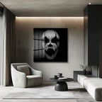 Karanlık Çığlık Cam Tablo - Gotik Sanat Duvar Dekoru