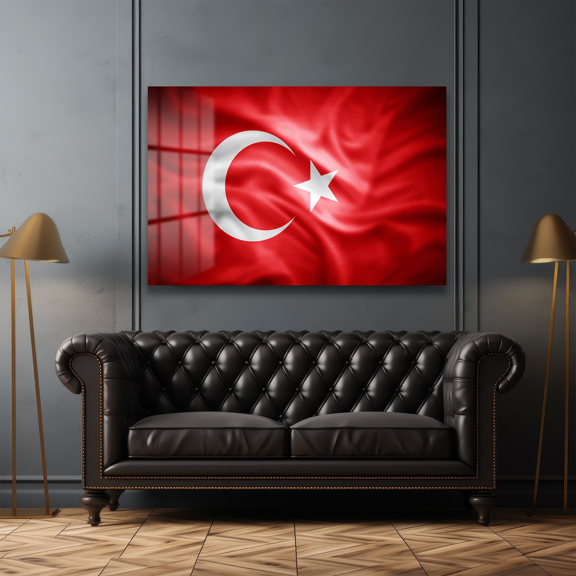 Türk Bayrağı Cam Tablo: Tarihin ve Gururun Duvarınızdaki Yansıması