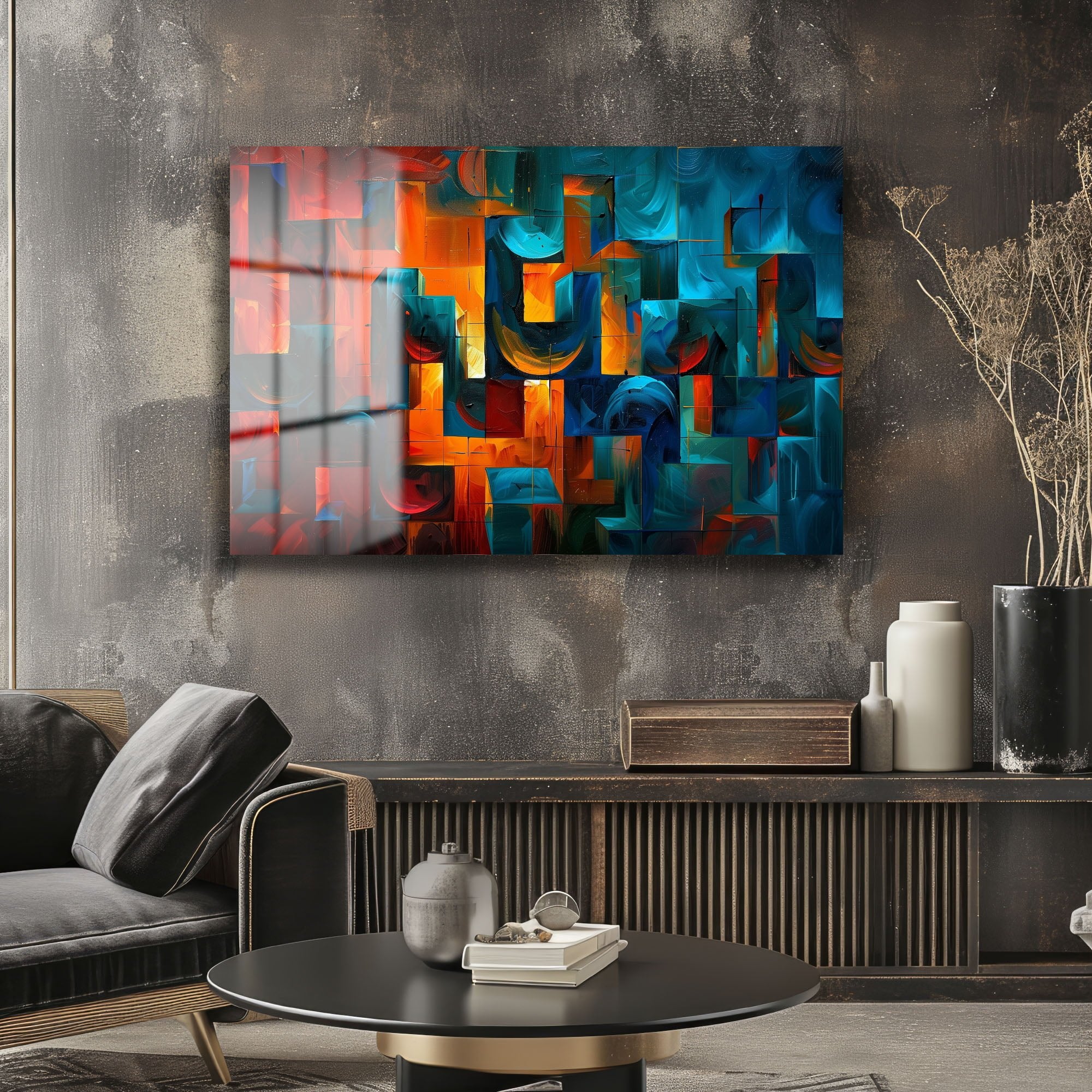 cam tablo, duvar sanatı, modern dekorasyon, soyut sanat, cam sanat eserleri, iç mekan dekorasyonu, ofis dekorasyonu, ev dekorasyonu, restoran dekorasyonu, cafe dekorasyonu, cam baskı, UV baskı, estetik duvar sanatı