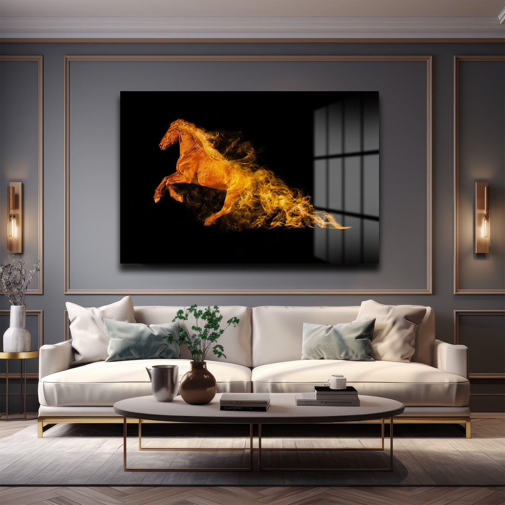 Alev Atı: Enerjinin ve Tutkunun Modern Cam Tablosu