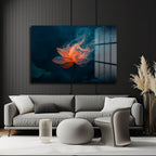 Alev Lotus: Mistisizm ve Zarafetin Buluştuğu Modern Cam Tablo