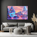 Rüya Gibi Melodiler: Fütüristik Manzara ve Gitar Cam Tablo
