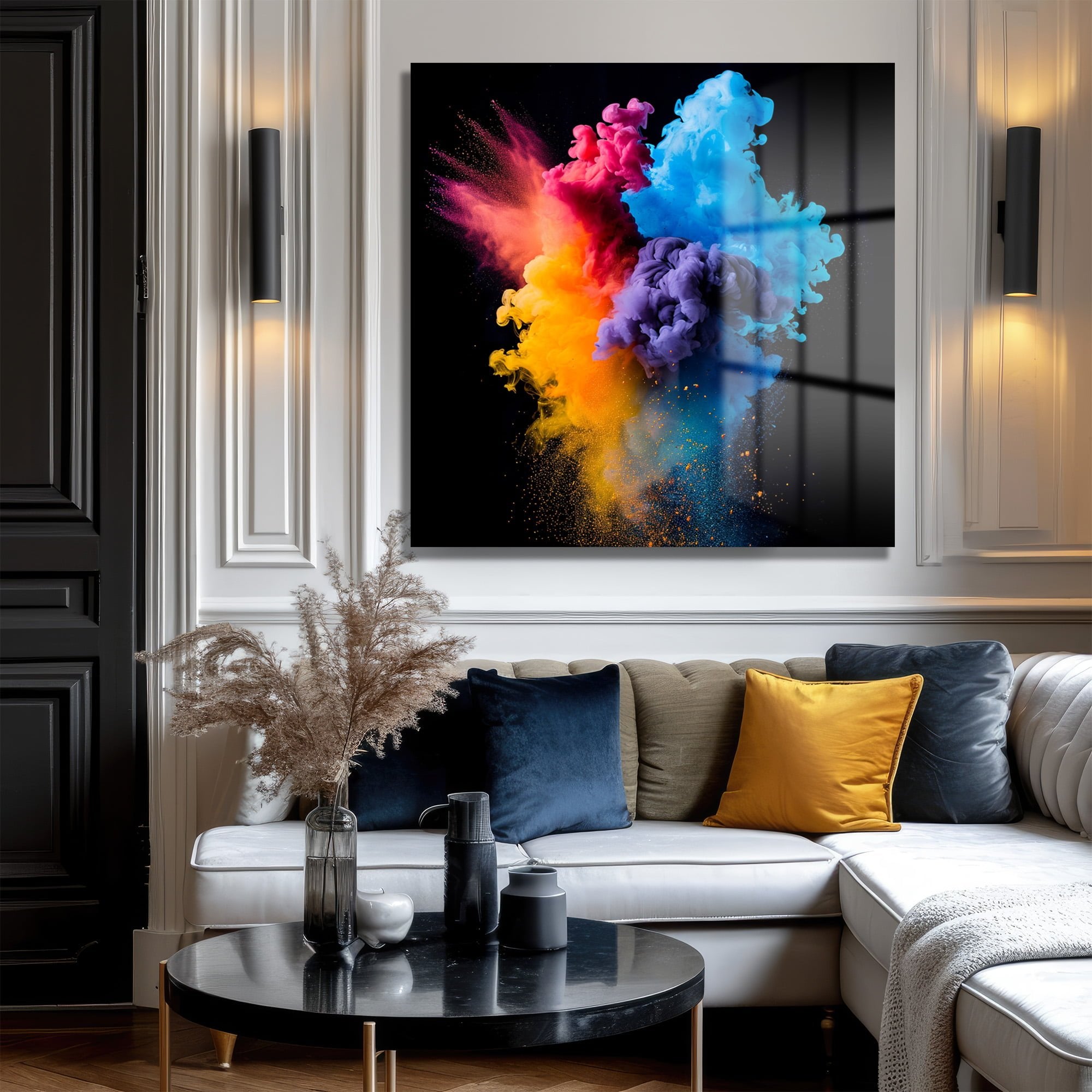 cam tablo, duvar sanatı, modern dekorasyon, soyut sanat, cam sanat eserleri, iç mekan dekorasyonu, ofis dekorasyonu, ev dekorasyonu, restoran dekorasyonu, cafe dekorasyonu, cam baskı, UV baskı, estetik duvar sanatı