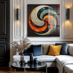 Dinamik Girdap Modern Sanat Cam Tablo - Glazella Özel Tasarım