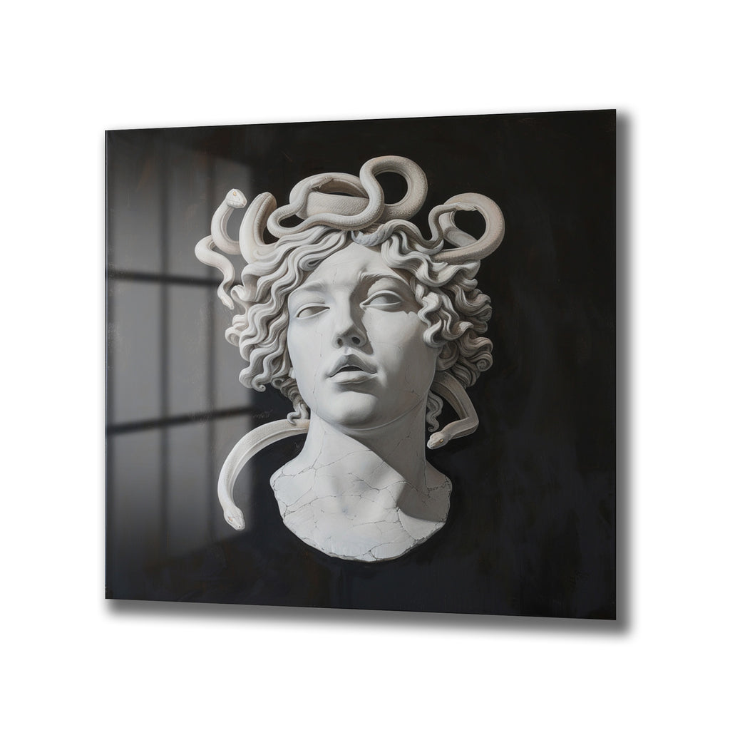 Medusa'nın Gizemi Temperli Cam Tablo