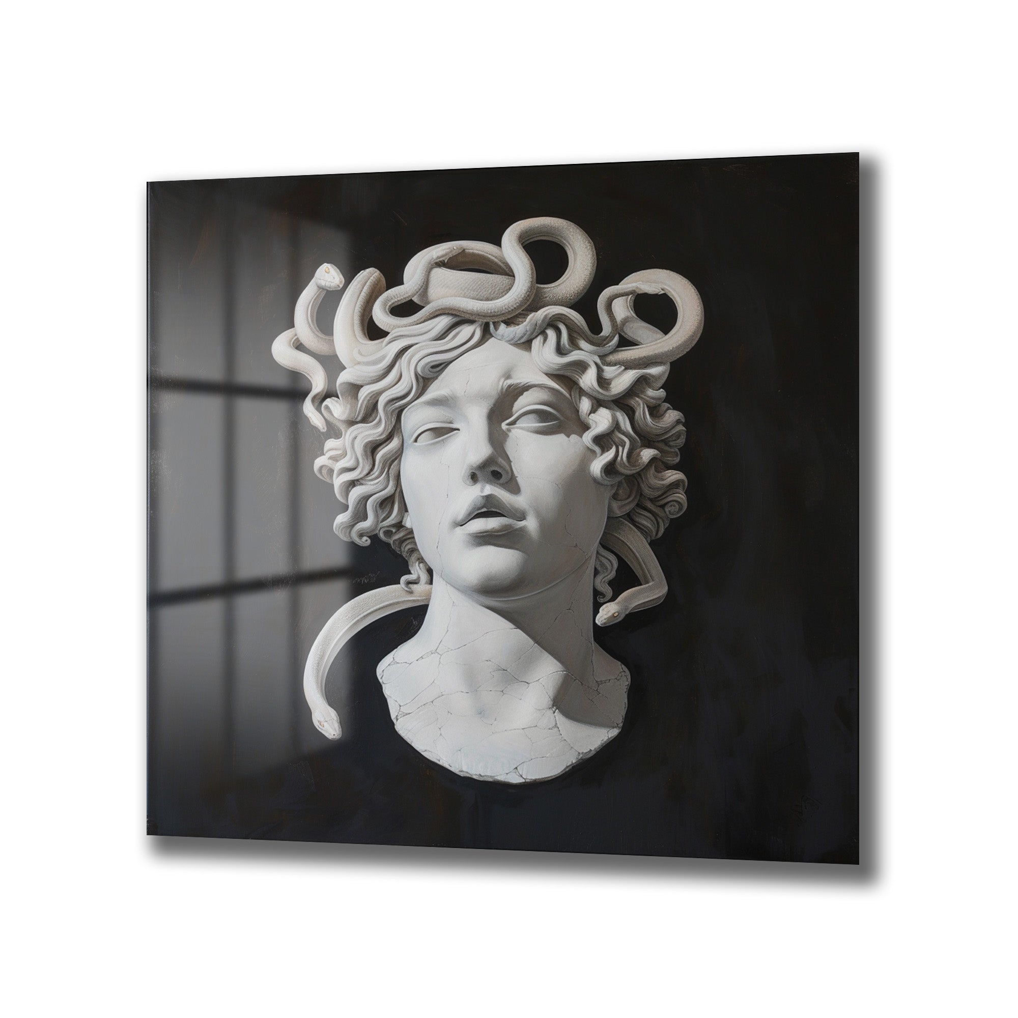 Medusa'nın Gizemi Temperli Cam Tablo