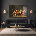 Sokrates'in Ölümü: Neoklasik Felsefenin Derinliği Cam Tablo