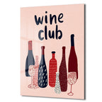 Wine Club Modern Cam Tablo: Keyifli Anların Dekoratif Yansıması