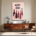 Wine Club Modern Cam Tablo: Keyifli Anların Dekoratif Yansıması
