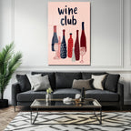 Wine Club Modern Cam Tablo: Keyifli Anların Dekoratif Yansıması
