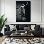 Adalet Tanrıçası Themis Heykeli Modern Cam Tablo