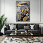 Asil Kartal Geometrik Sanat Cam Tablo | Modern Ev Dekorasyonu