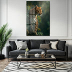 Vahşi Zarafet Leopar Cam Tablo