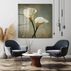 Kintsugi Calla Lily Cam Tablo: Altın Dokunuşlu Zarafet
