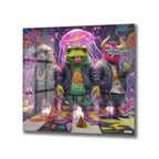 Urban Cool Hip-Hop Hayvanlar Graffiti Cam Tablo