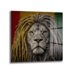 Rasta Aslan Kral Dreadlock Cam Tablo - Glazella Özel Tasarım
