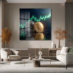 Bitcoin Ethereum Kripto Para Borsası Modern Cam Tablo