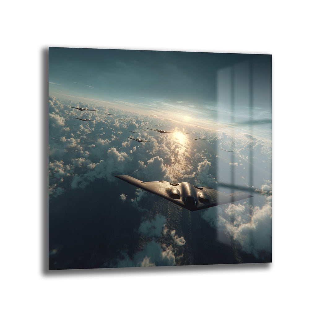 Ufukta Güç: B-2 Stealth Bombardıman Filosu Cam Tablo