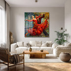 Tutkulu Dans Mozaik Sanat Cam Tablo