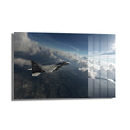 Gökyüzünde Süzülen F-15 Kartal Cam Tablo