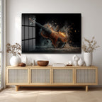 Shattered Melody: Patlayan Keman Efektli Modern Cam Tablo