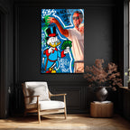 Zenginlik ve Başarı Temalı Pop Art Cam Tablo