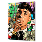 Hustle Ruhu: Street Art Para Temalı Modern Cam Tablo