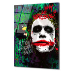 Joker  Graffiti Cam Tablo - Modern Sanat Duvar Dekoru