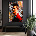 Tyler Durden Asi Ruh Pop Art Cam Tablo
