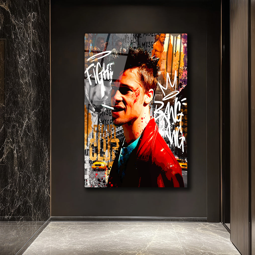 Tyler Durden Asi Ruh Pop Art Cam Tablo