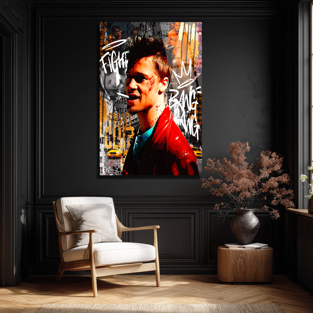 Tyler Durden Asi Ruh Pop Art Cam Tablo