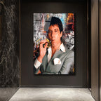 Scarface Tony Montana Efsanesi Modern Cam Tablo