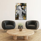Efsane Bruce Lee Kral Taçlı Modern Cam Tablo