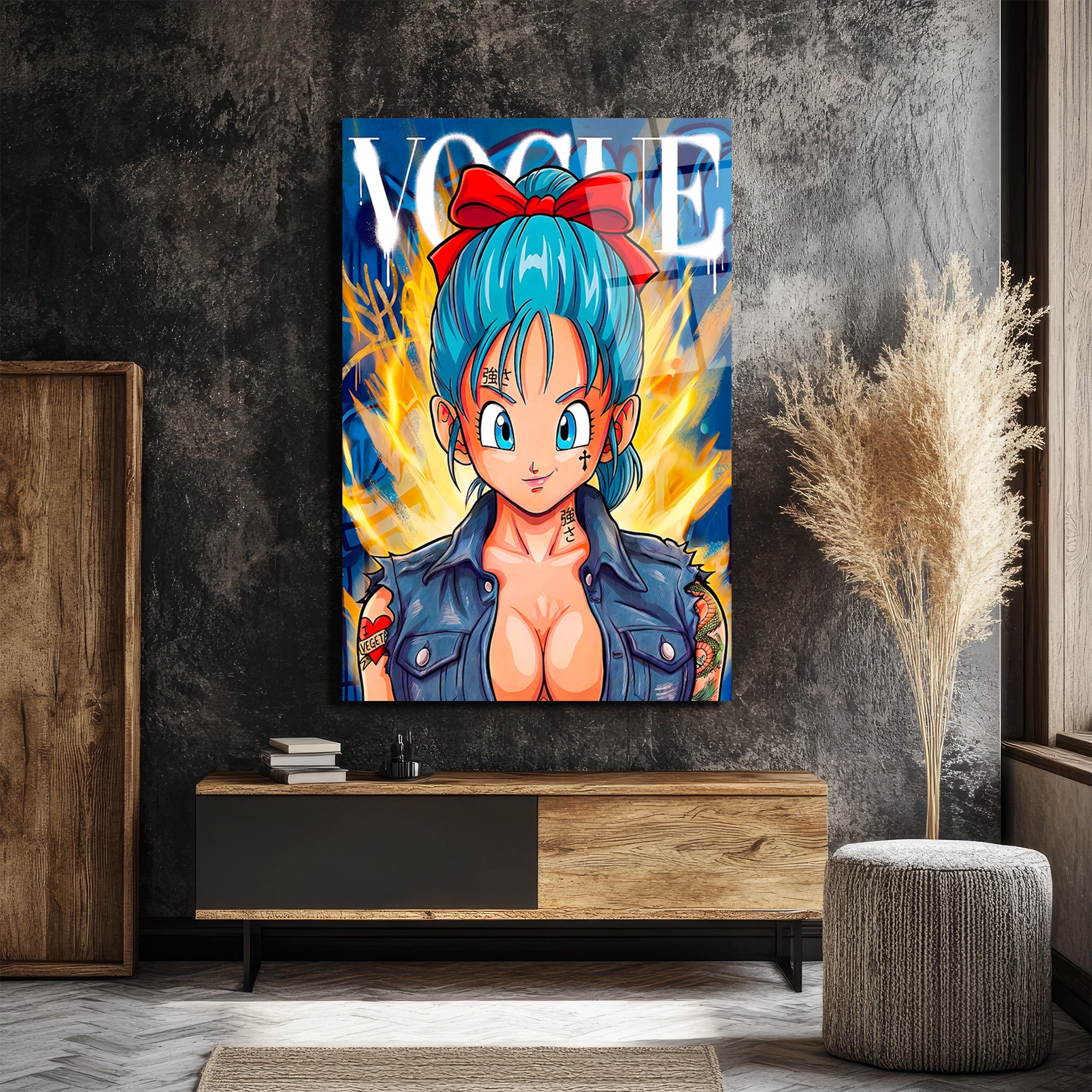 Bulma  Stil Street Art Cam Tablo