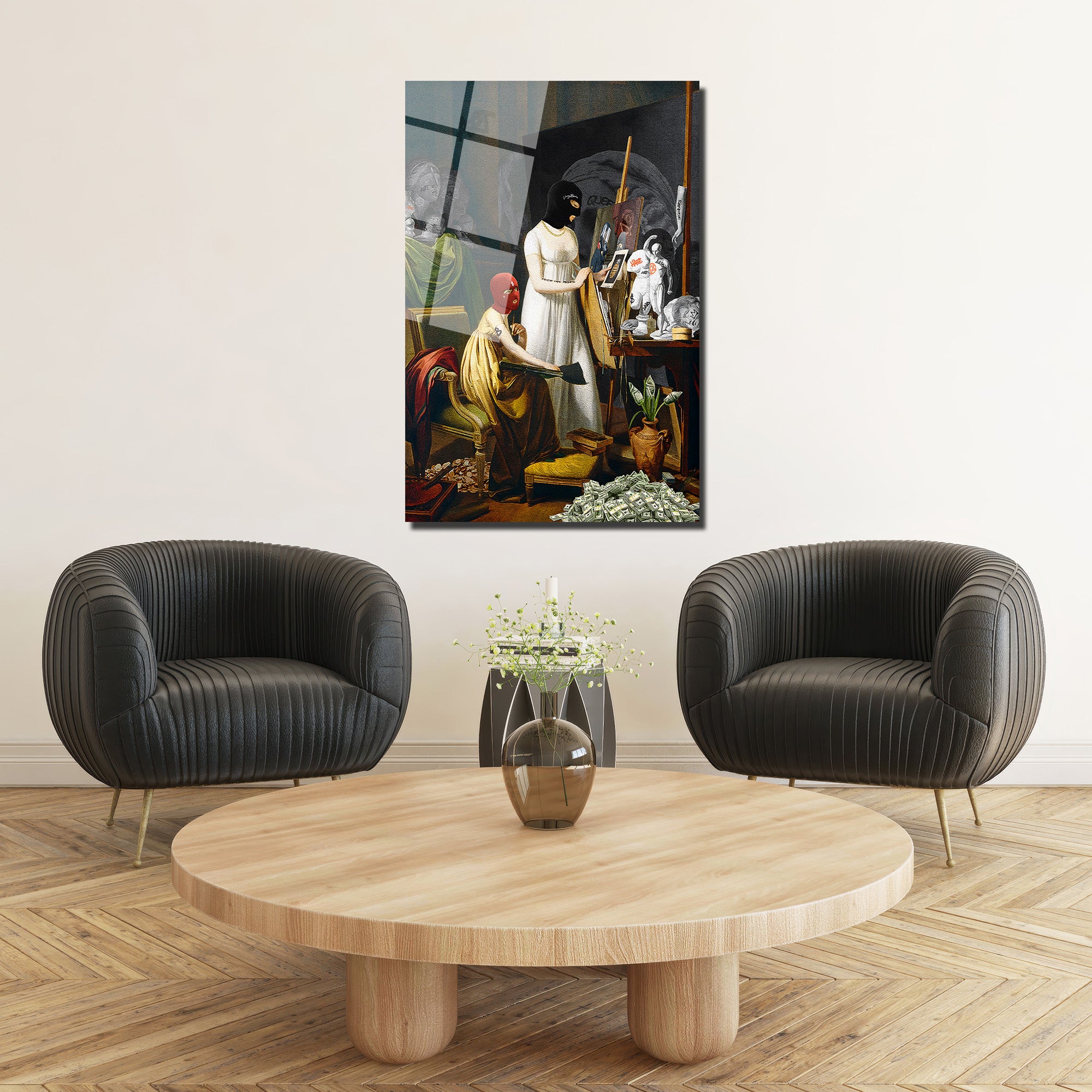 Asi Ruhlu Sanat Stüdyosu Cam Tablo | Modern ve Klasik Buluşması