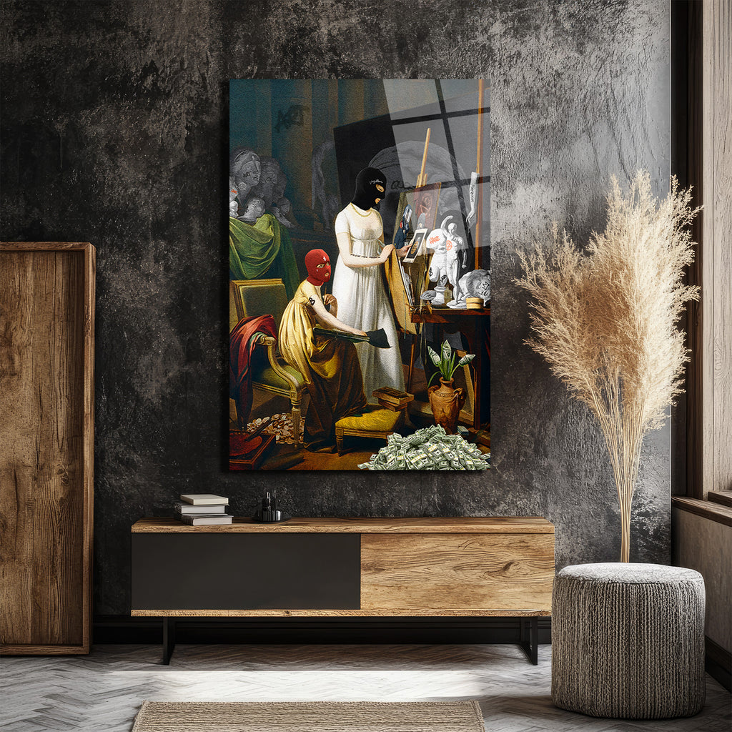 Asi Ruhlu Sanat Stüdyosu Cam Tablo | Modern ve Klasik Buluşması