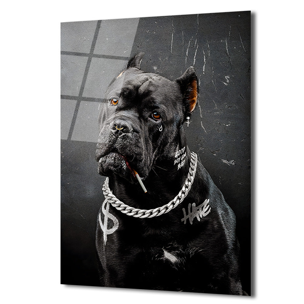 Asi Ruhlu Cane Corso Cam Tablo: Urban Sanatın Yeni İkonu