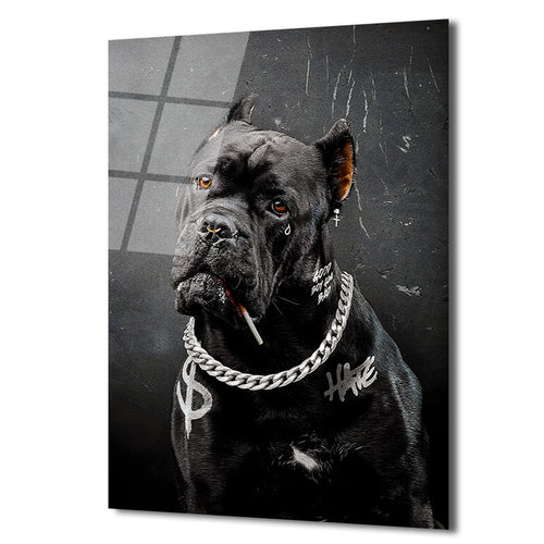 Asi Ruhlu Cane Corso Cam Tablo: Urban Sanatın Yeni İkonu