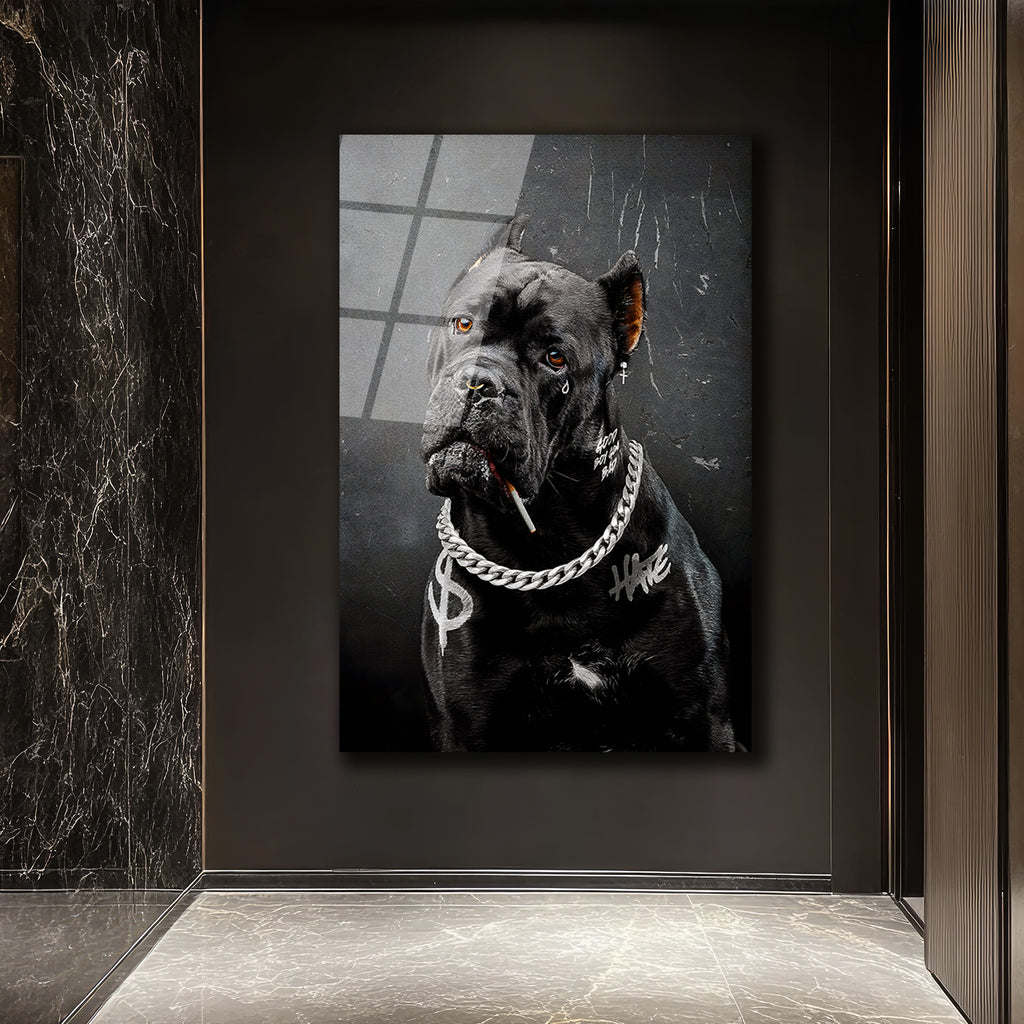 Asi Ruhlu Cane Corso Cam Tablo: Urban Sanatın Yeni İkonu