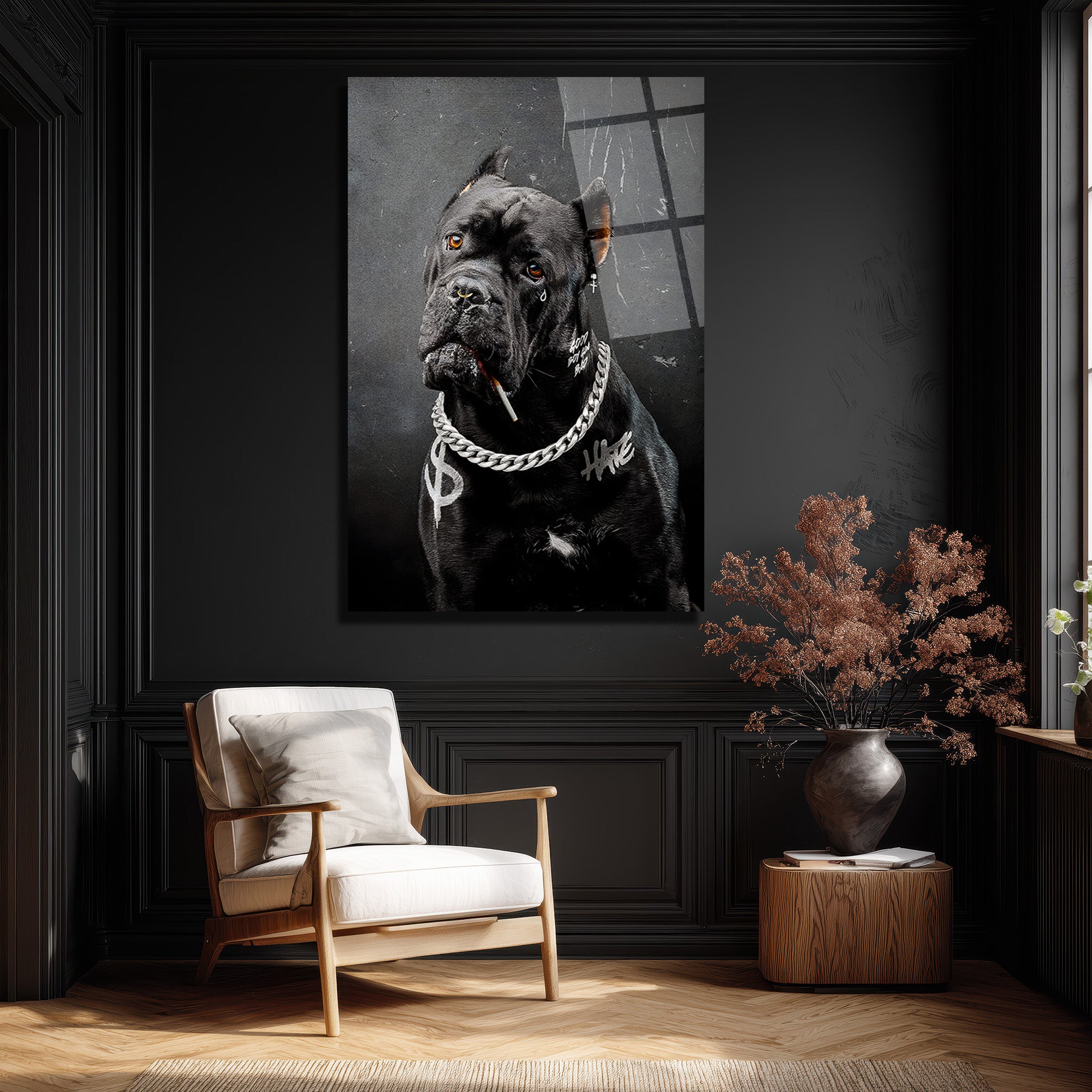 Asi Ruhlu Cane Corso Cam Tablo: Urban Sanatın Yeni İkonu