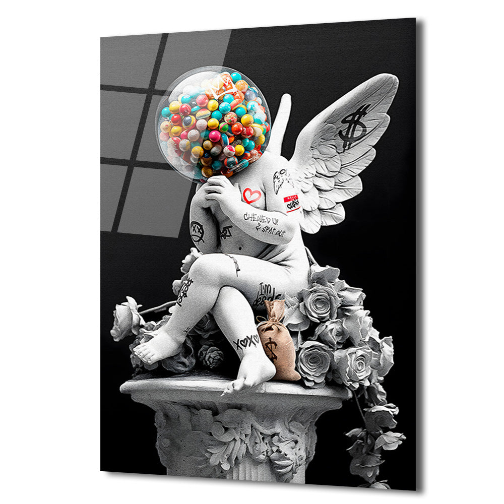 Asi Cupid Gumball Kafa Modern Cam Tablo