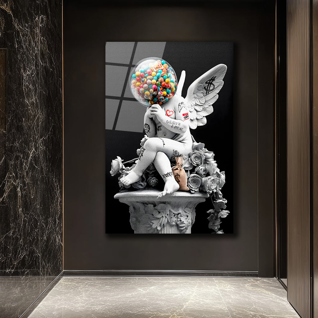 Asi Cupid Gumball Kafa Modern Cam Tablo