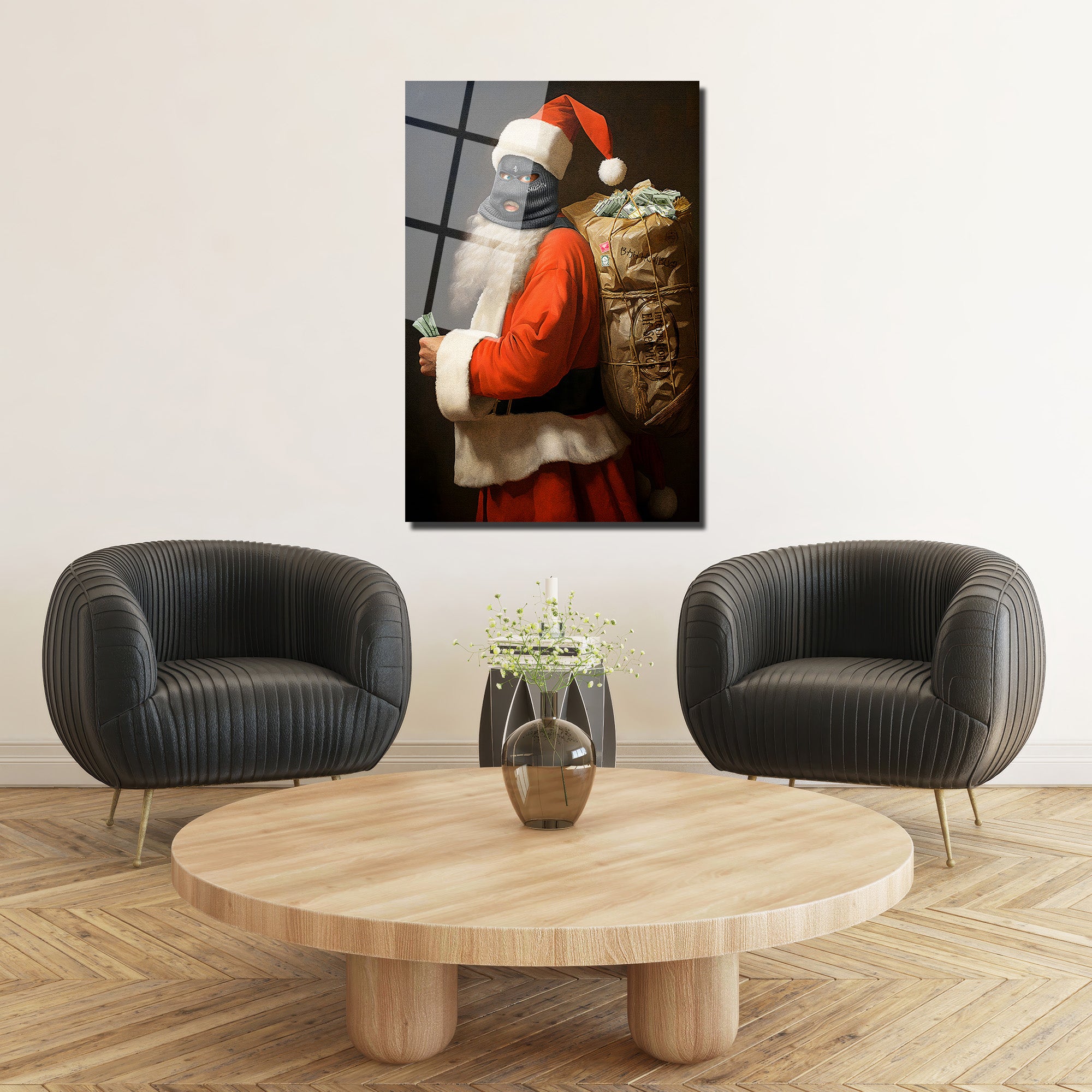 Asi Noel Baba Cam Tablo: Modern Sanatın Cesur Yorumu