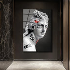 Asi Venüs Graffiti Sanat Cam Tablo