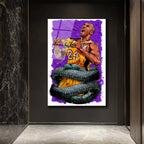 Kobe Bryant Black Mamba Efsanesi Cam Tablo