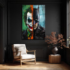 Batman Joker Dengeleyici Güçler Sanatsal Cam Tablo