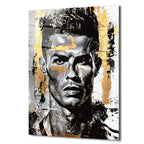 Altın Vuruş: Ronaldo Graffiti Cam Tablo