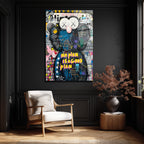 Urban Pop Art  Temalı Cam Tablo - No Plan İyi Bir Plan